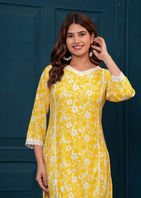 yellow stylish suit for women and girls