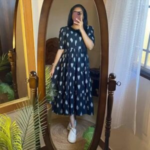 printed stylish gown for girls and women long gown