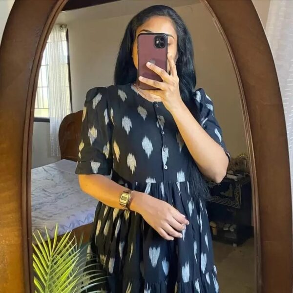 printed stylish gown for girls and women long gown - Image 2